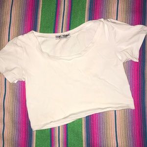White crop top